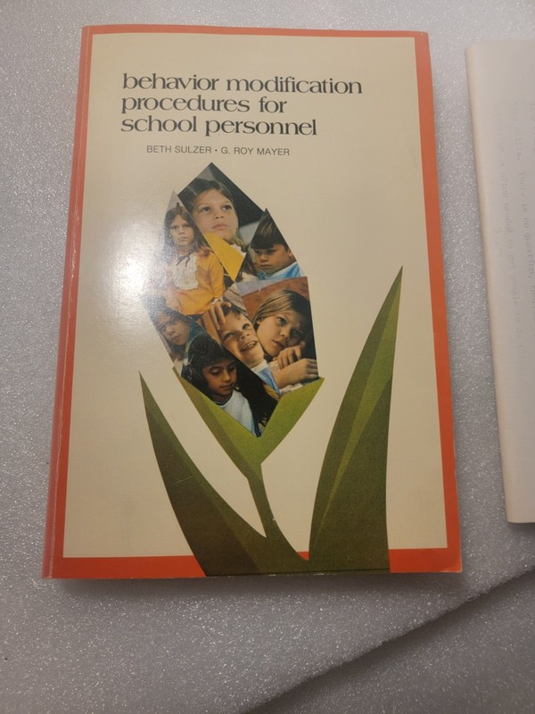 EXCELLENT CONDITION Behavior modification procedures for school personnel
