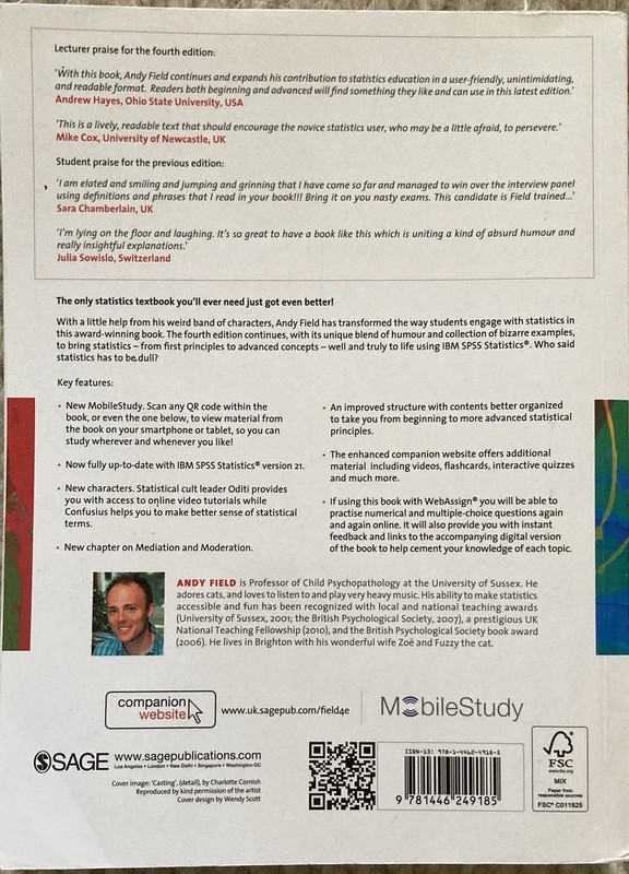 Discovering Statistics Using IBM SPSS Statistics by Andy Field 4th Ed gallery