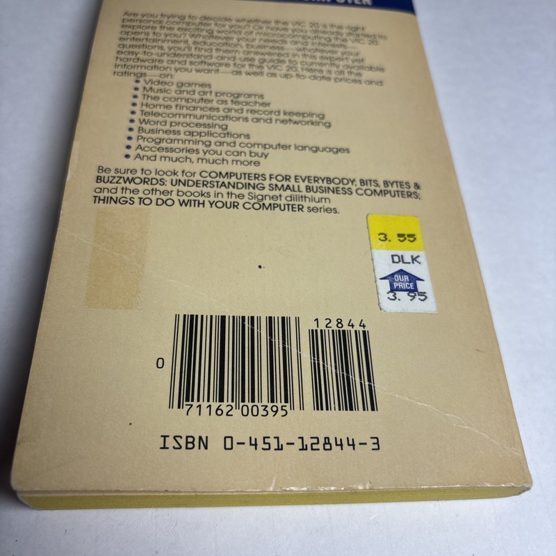 Commodore VIC 20 Things To Do With 1983 1st Printing Signet PB Computer Book gallery