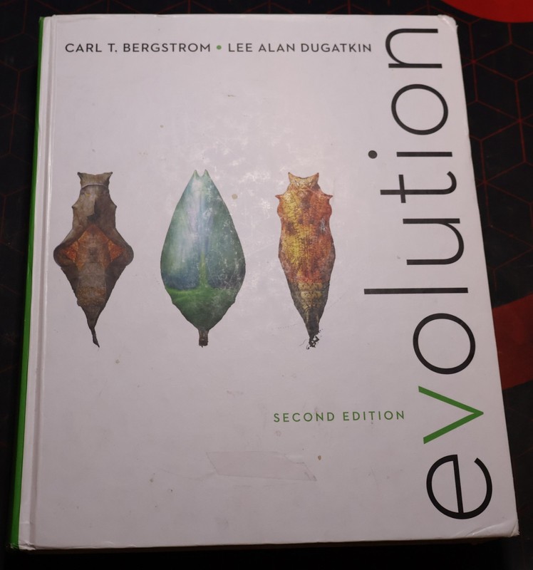 Used copy Evolution by Carl T. Bergstrom and Lee Alan Dugatkin (Hardcover)