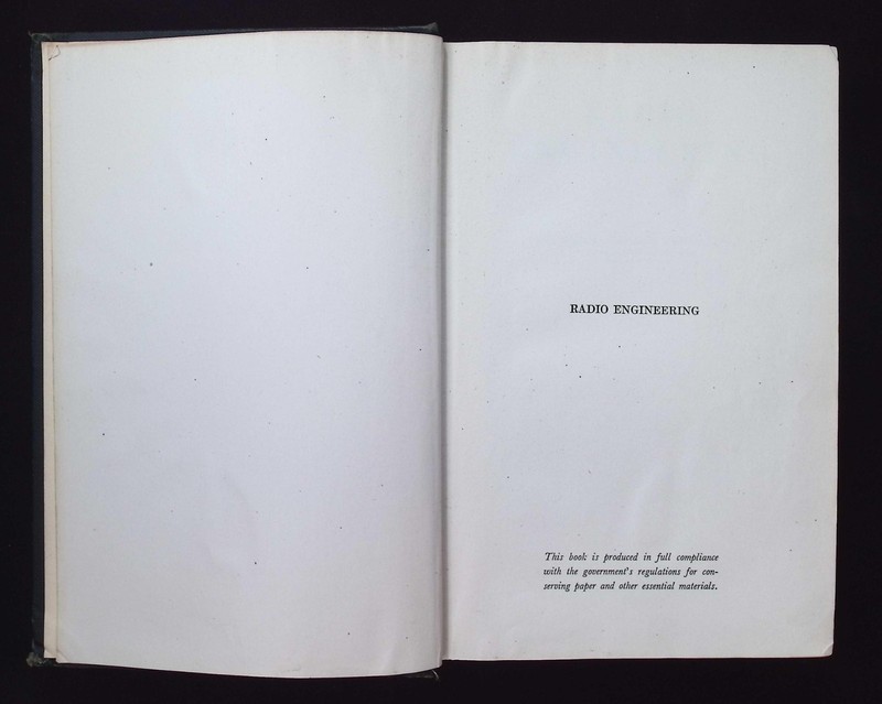 Radio Engineering by Frederick Emmons Terman, 1937 2nd Edition, McGraw-Hill HB gallery