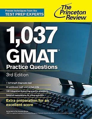 1,138 GMAT Practice Questions, 3rd Edition; Gradu- 0375427481, paperback, Review