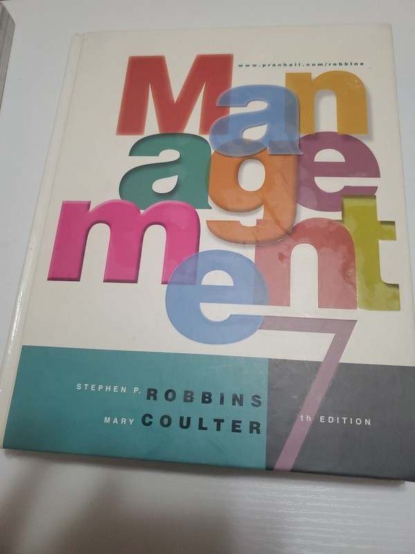 Management 7th Edition Robbins Coulter 2002 Prentice Hill Hardcover Textbook
