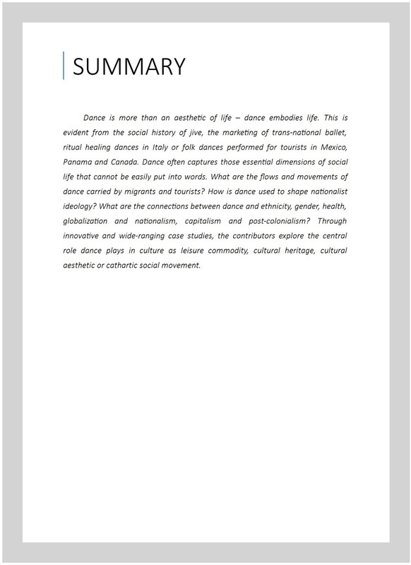 Dancing Cultures : Globalization, Tourism and Identity in the Anthropology of... gallery