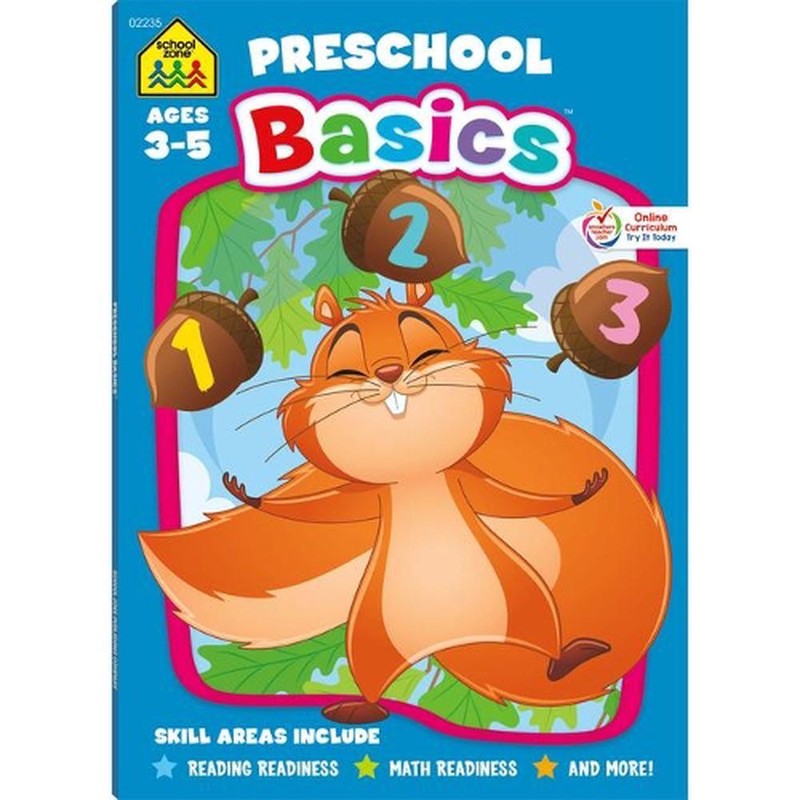School Zone Preschool Basics 64-Page Workbook by School Zone (English) Paperback