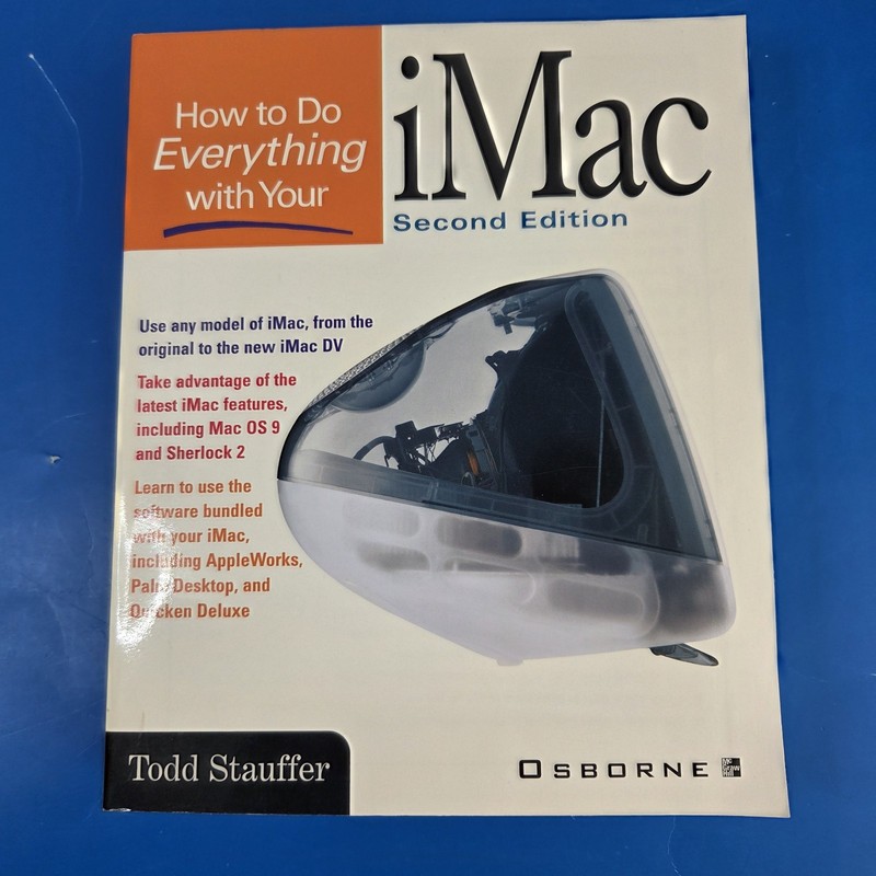 Apple Computer iMac “How to do Everything with Your iMac” Vtg book 2nd ed 2000