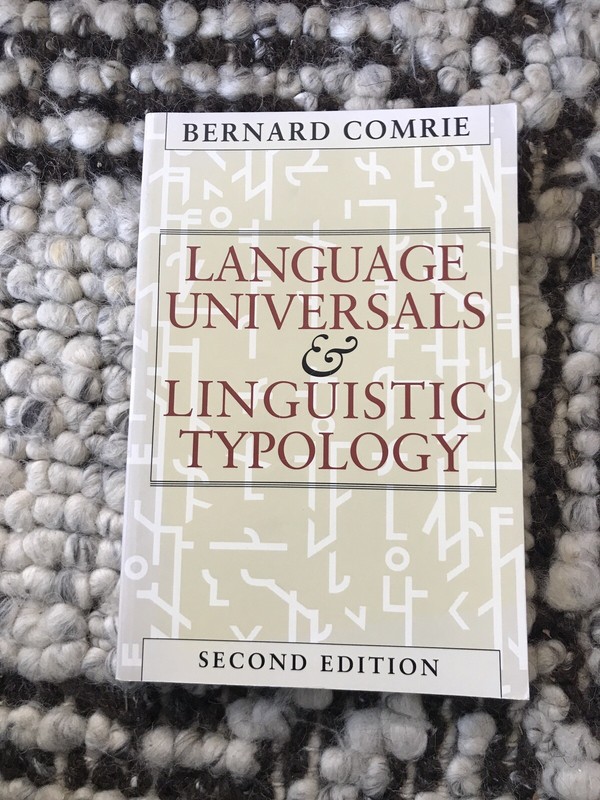 Language Universals Linguistic Typology by Bernard Comrie (1989, 2nd Ed)