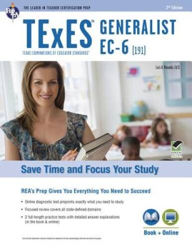 TExES Generalist EC-6 (191) Book + Online (TExES Teacher Certification Te – GOOD