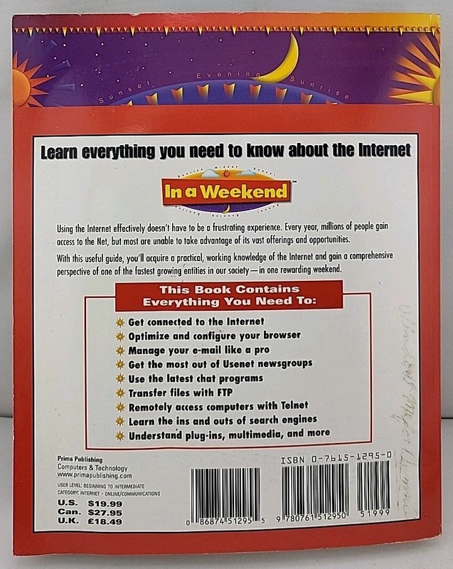 In a Weekend Ser.: Learn the Internet in a Weekend by William Stanek (1997,... gallery