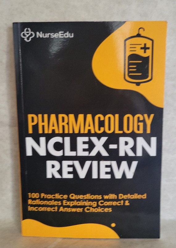 Pharmacology NCLEX-RN Review by Nurseedu Pre-Owned