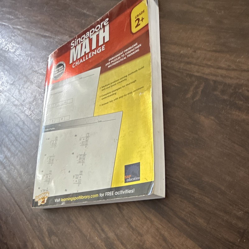 Singapore Math Challenge Grade 2+ Mathematics Workbook Paperback gallery