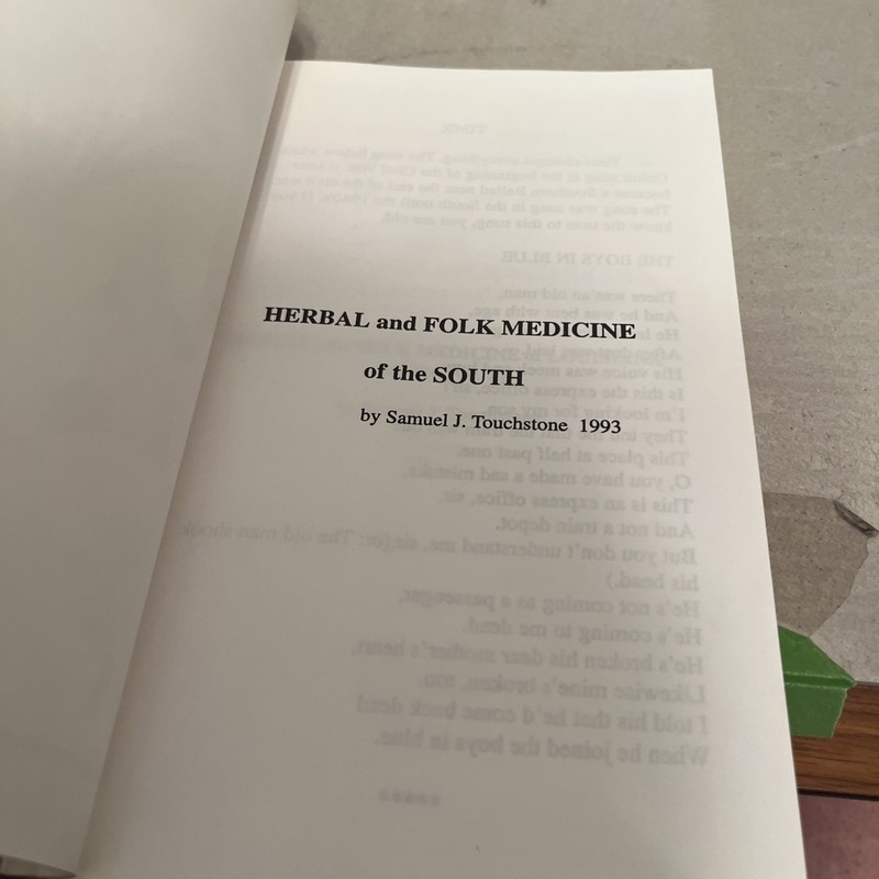 Herbal and Folk Medicine of Louisiana and the South Samuel Touchstone 1st Print gallery