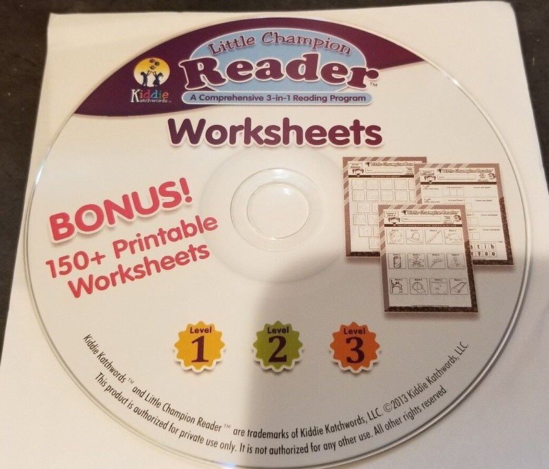 Little Champion Reader A Comprehensive 3 in 1 Reading Program Worksheet CD-ROM