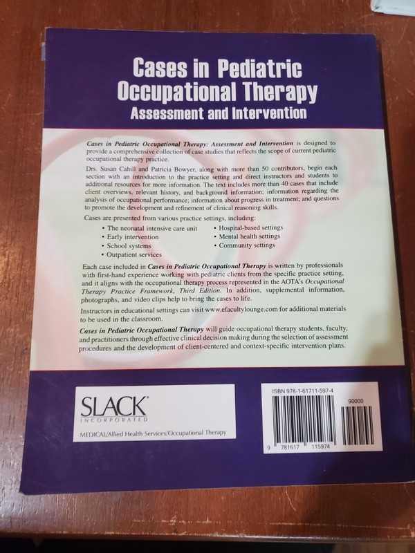 Cases in Pediatric Occupational Therapy : Assessment and Intervention gallery