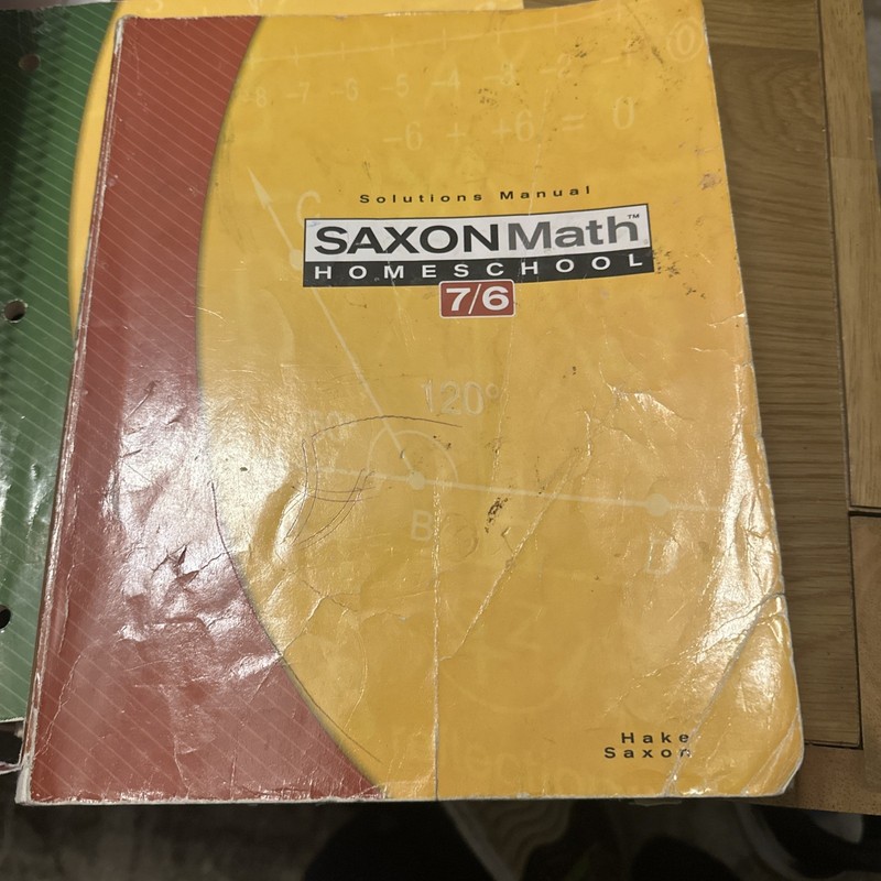 Saxon Math 7/6 Homeschool Solutions Manual by Stephen Hake and Saxon Publishers