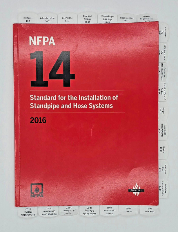 NFPA 14 2016 Standard for the Installation of Standpipe and Hose Systems