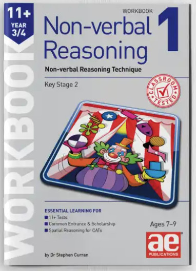 AE Tuition – 11+ Non-verbal Reasoning Year 3/4 Workbook 1