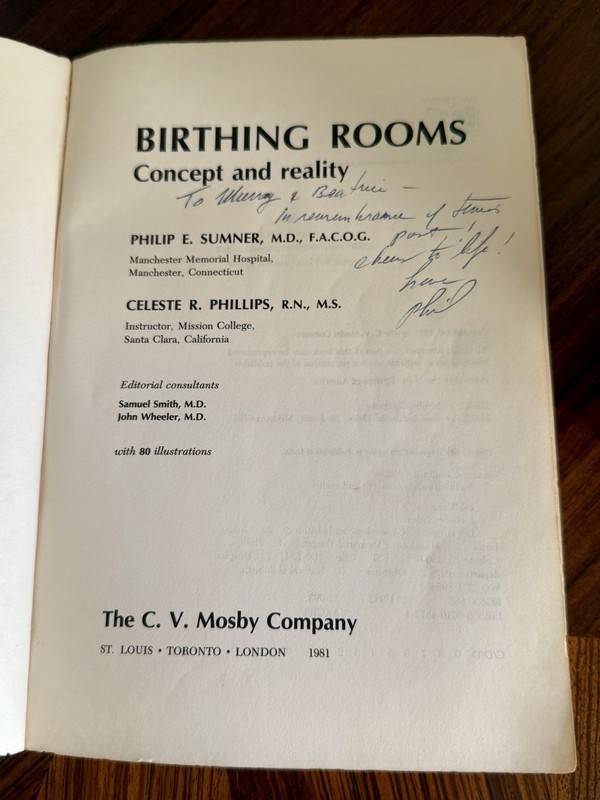 Birthing Rooms - Concept & Reality Philip Sumner Celeste Phillips - Inscribed gallery