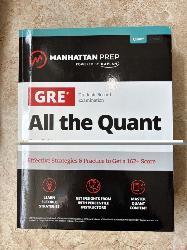 Manhattan Prep GRE: All The Quant Sixth Edition Paperback 2023 gallery