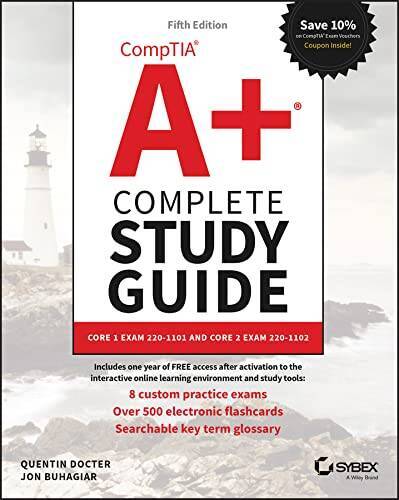 CompTIA A Complete Study Guide: Core 1 Exam 220-1101 and Core 2 E – VERY GOOD