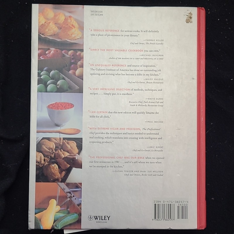 Wiley The Professional Chef 7th Edition Hardcover Textbook (English)