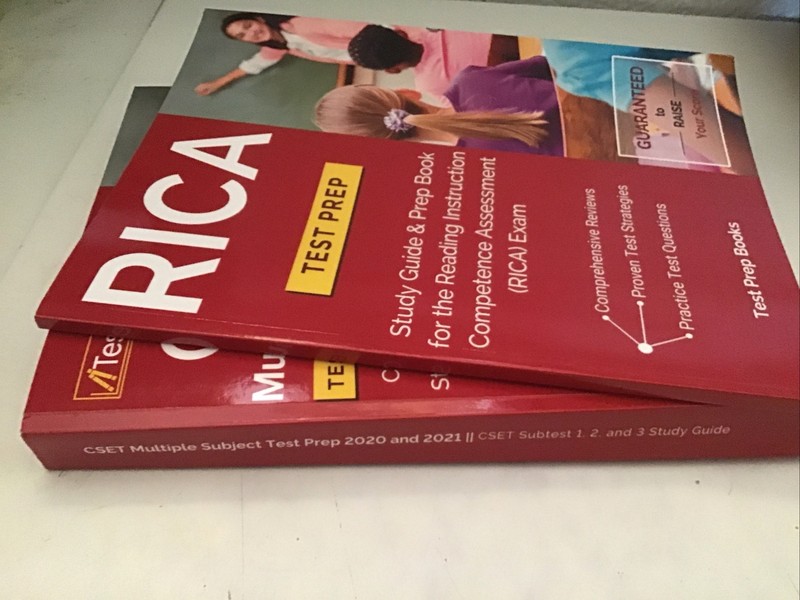 Lot 2 RICA Test Prep: Study Guide & Prep, CSET multiple Subject Test Prep 20,21