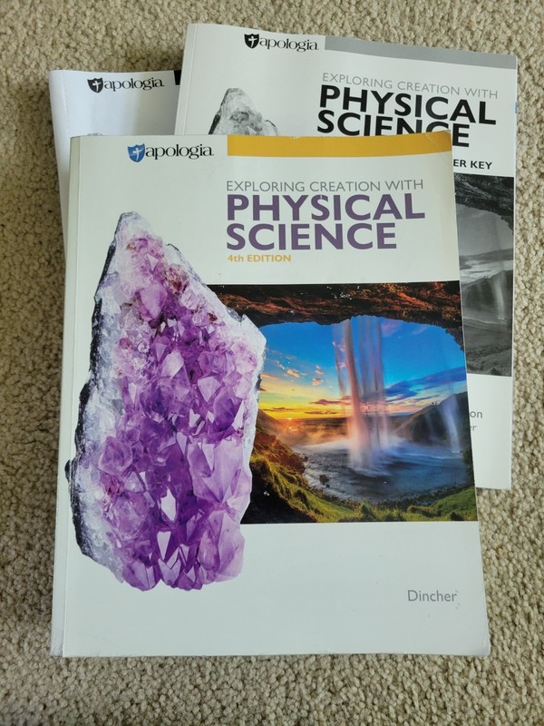 Apologia Exploring Creation Physical Science 4th Edition Text, Guide/Key, Tests
