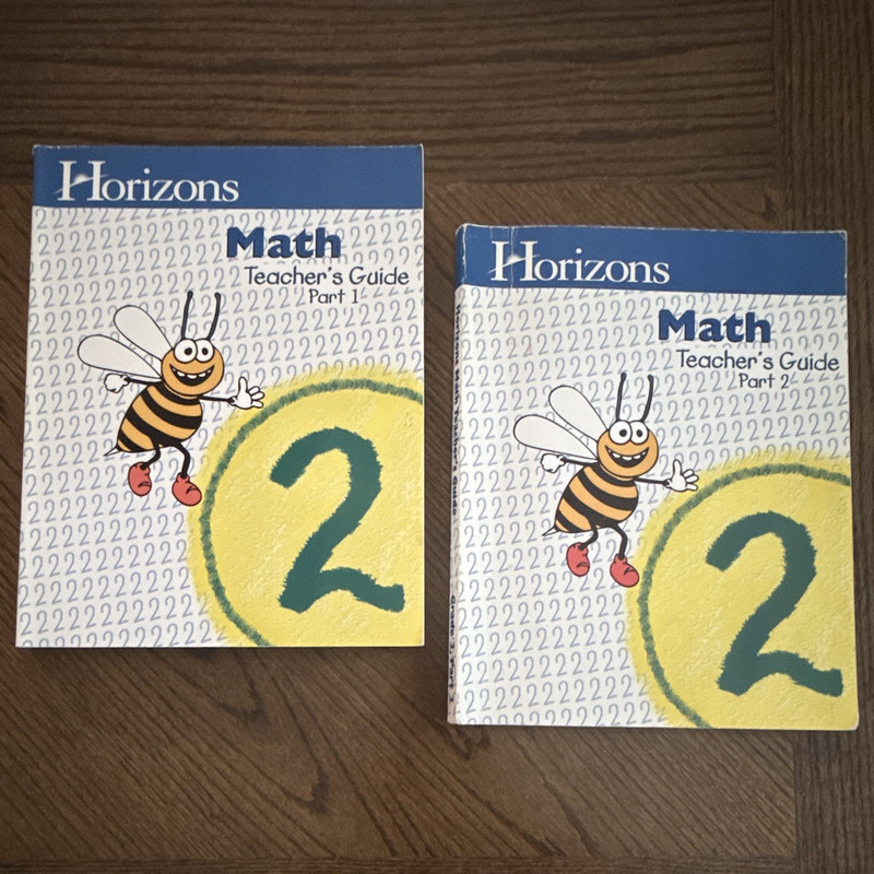 Alpha Omega Horizons Math 2 Teacher’s Guide Parts 1 & 2 Set – homeschool