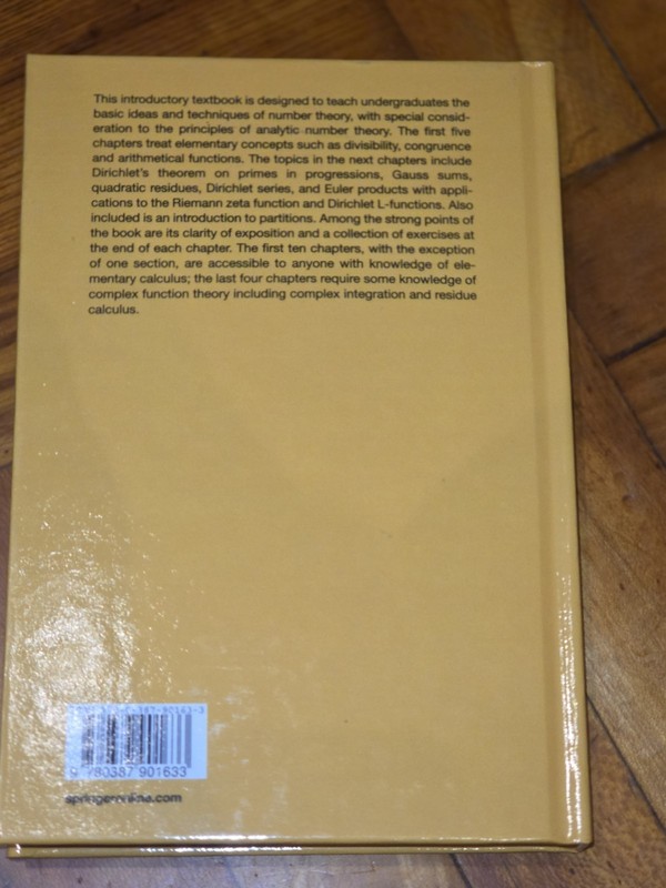Introduction to Analytic Number Theory Undergraduate Texts in Mathematics gallery