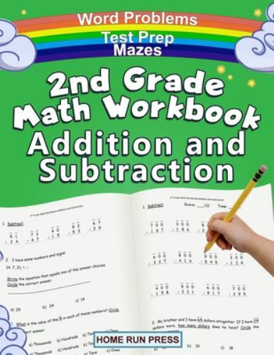 2nd Grade Math Workbook Addition and Sub… 9781952368059 by Home Run Press, LLC