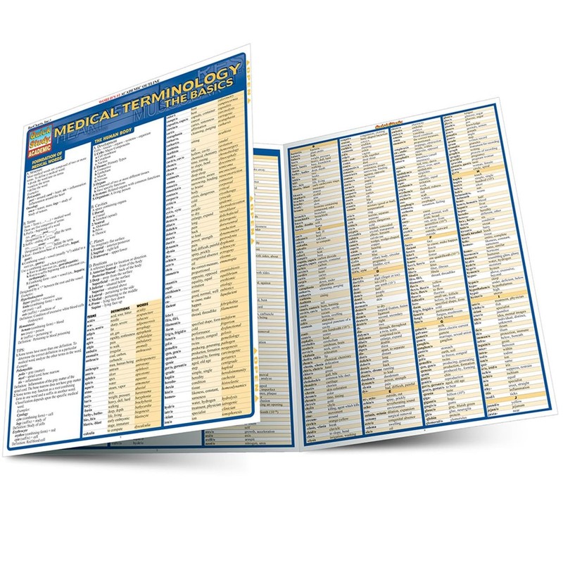 Medical Terminology: The Basics: a QuickStudy Laminated Reference Guide (Qui…