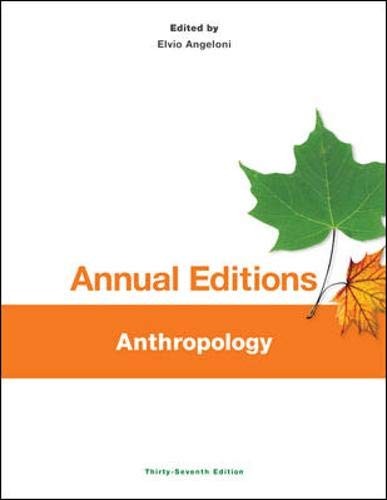 Annual Editions: Anthropology, 37/e – paperback Angeloni, Elvio