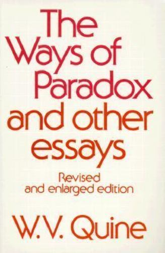Ways of Paradox, and Other Essays, Paperback by Quine, Willard Van Orman, Bra…