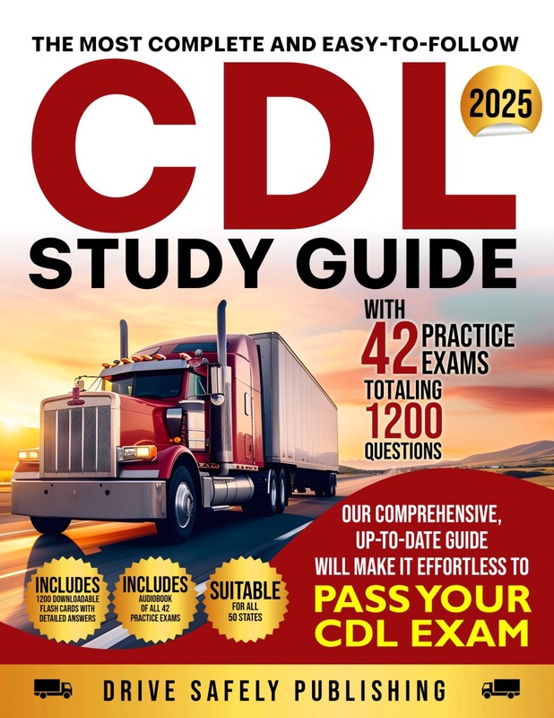 CDL Study Guide 1200 Practice Questions + Digital Flashcards + Audio
