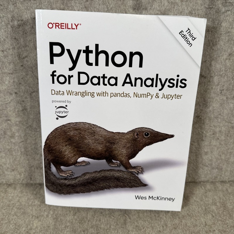 Python for Data Analysis Data Wrangling Third Edition Book O’Reilly Wes McKinney