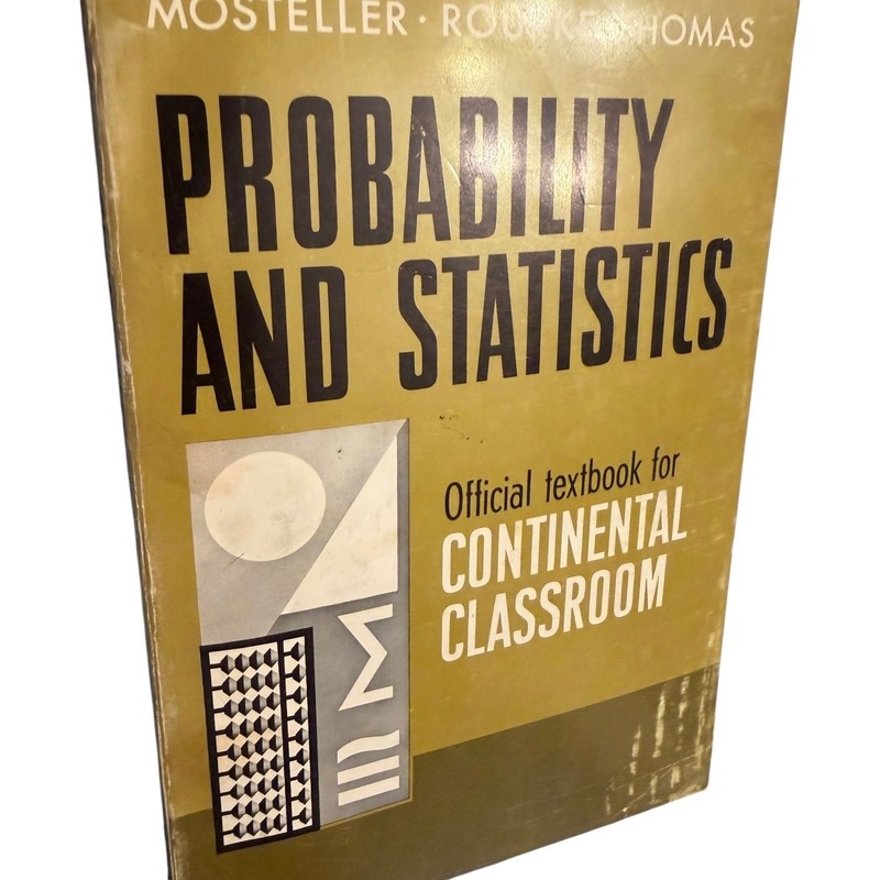 Addison-Wesley Probability and Statistics Textbook Continental Classroom Vintage