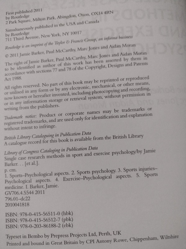 Single-Case Research Methods in Sport and Exercise Psychology by Paul McCarthy, gallery