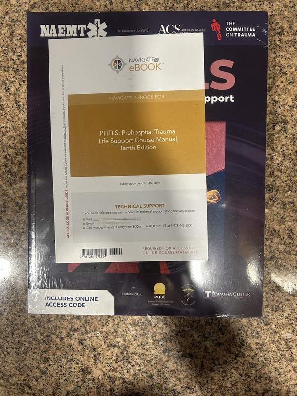 PHTLS: Prehospital Trauma Life Support by NAEMT 10E 2023 Paperback