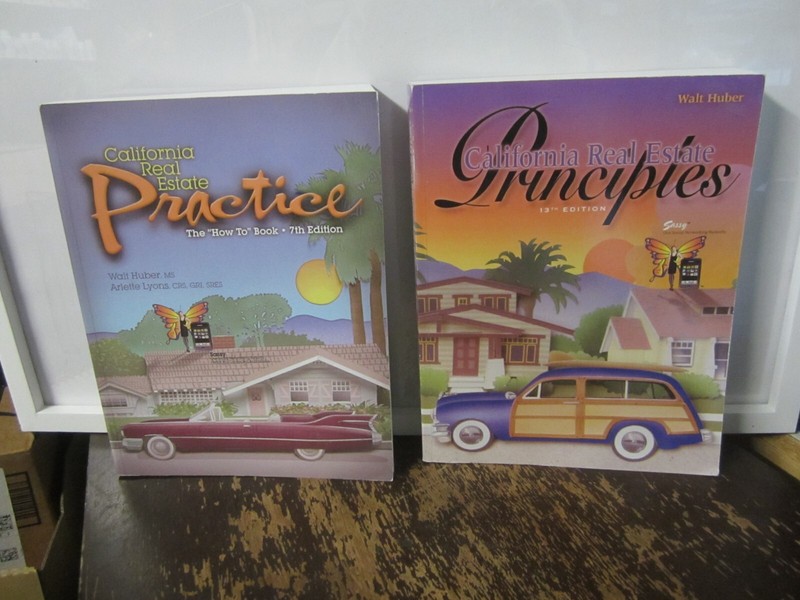 California Real Estate Principles: 13th Edition and practice 7th edition book.