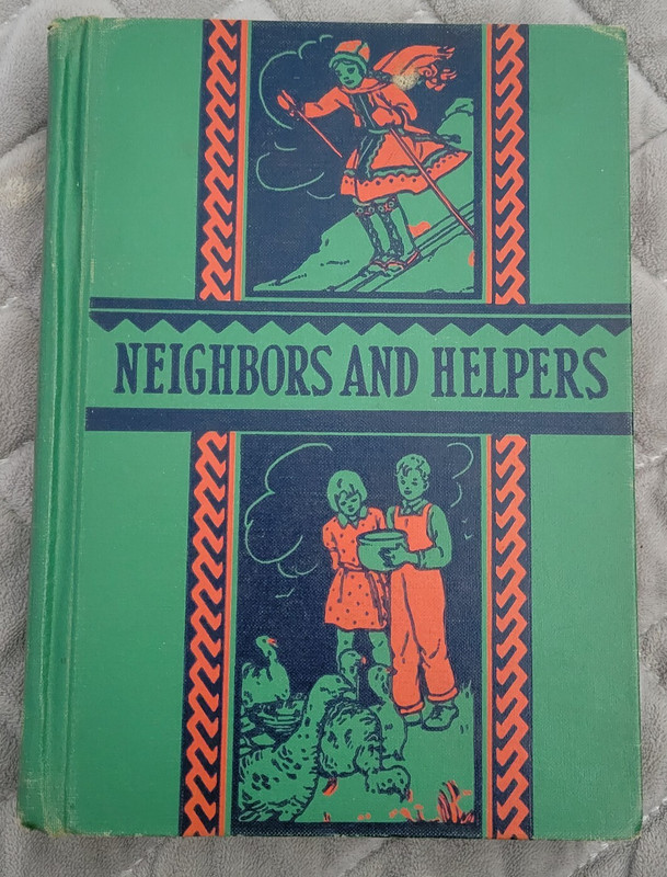 3rd Grade Reader w/Vocabulary Homeschool NEIGHBORS AND HELPERS Textbook Primer
