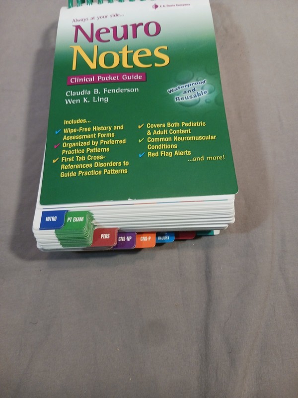 Neuro Notes : Clinical Pocket Guide by Wen K. Ling and Claudia Fenderson (2009) gallery