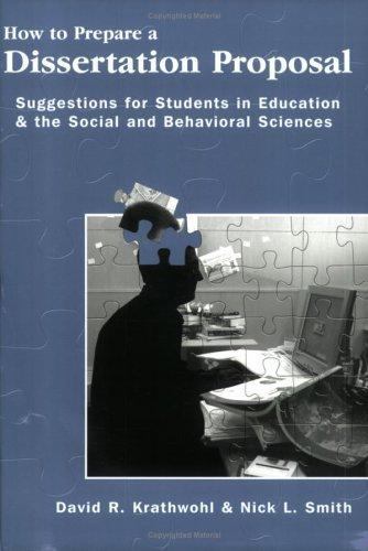 How To Prepare A Dissertation Proposa- 9780815681410, David Krathwohl, paperback