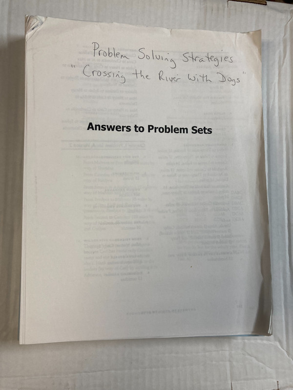 Problem Solving Strategies Instructor's Resources Book VG gallery