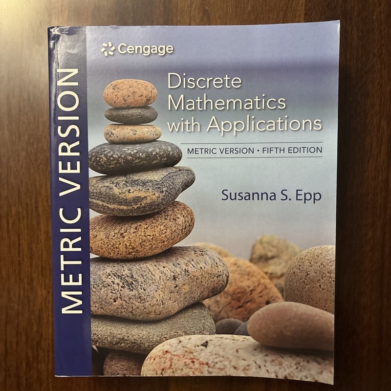 Discrete Mathematics With Applications, Metric Edition 5th Edition by Susanna Ep