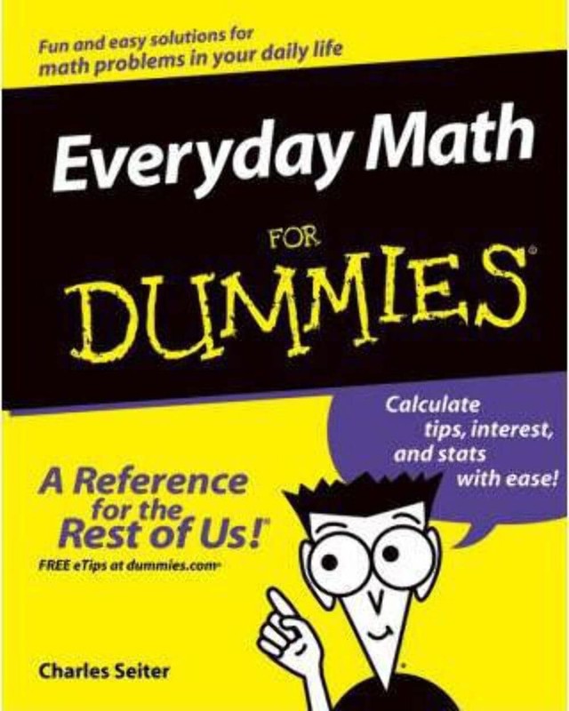 Everyday Math For Dummies – Seiter, Charles – Acceptable – See condition not…