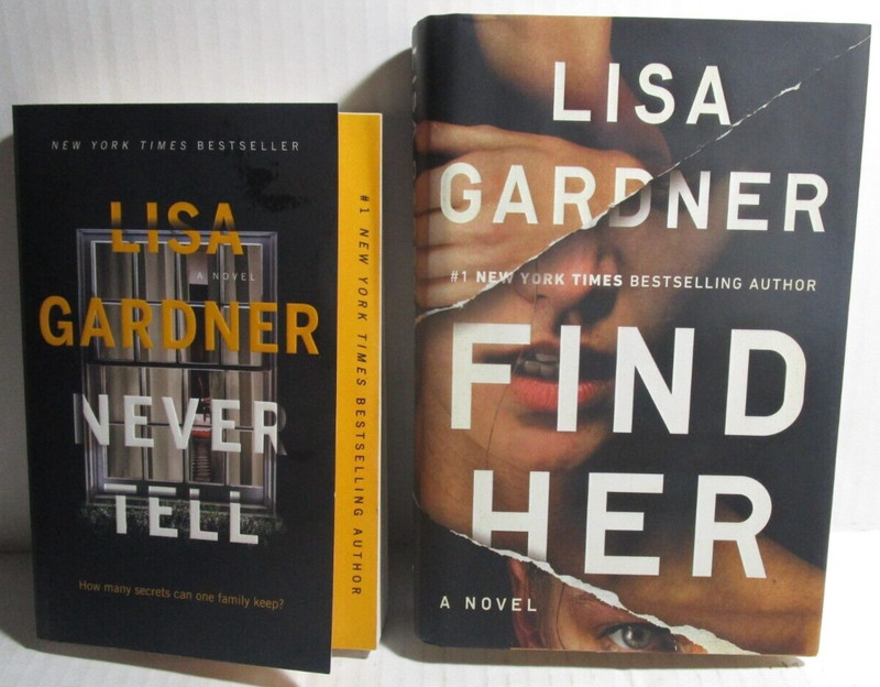 Find Her / Never Tell – Lisa Gardner – Hard Cover and Paperback