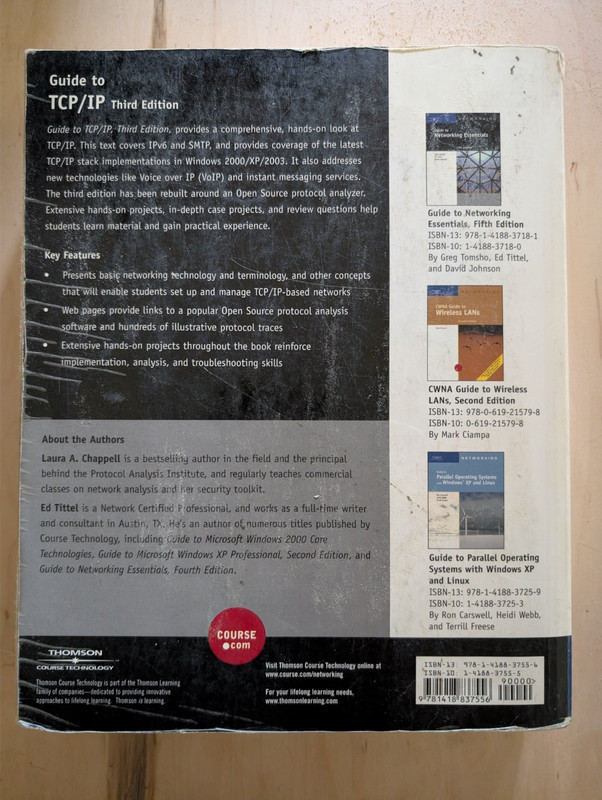 Guide to TCP/IP Third Edition Laura Chappell Ed Tittel Networking Book gallery