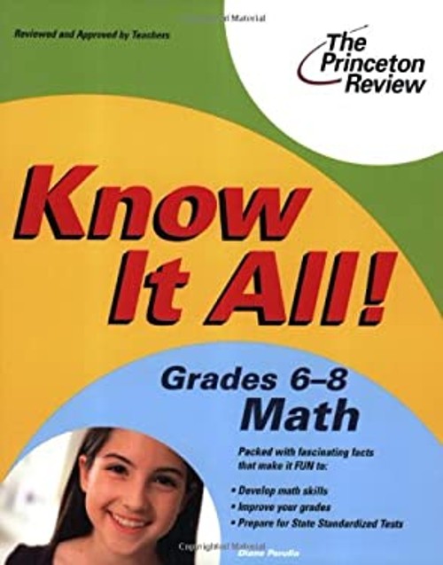 Know It All! Grades 6-8 Math Paperback Princeton Review Staff