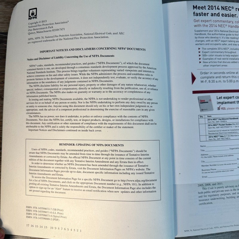 NFPA 70, National Electrical Code : 2014 Edition by National Fire Protection gallery