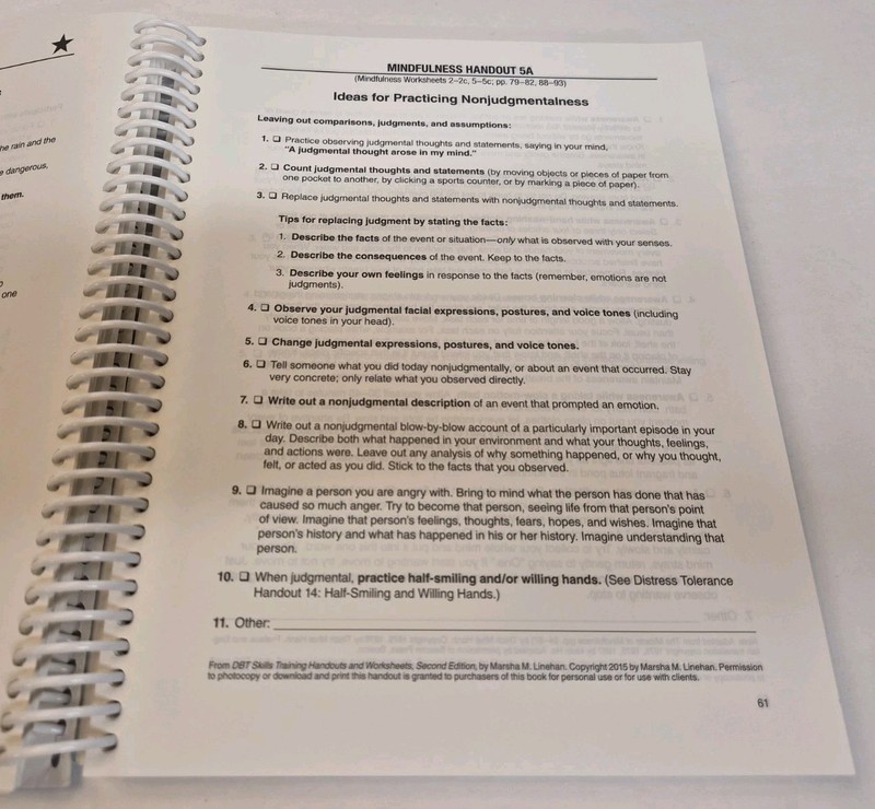 DBT Skills Training: Handouts and Worksheets, 2nd Edition, Linehan, Spiral gallery